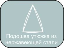 Подошва утюжка Grand Master A-900 из нержавеющей стали.