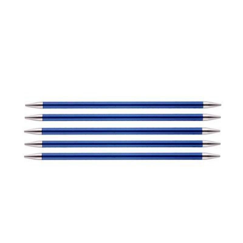 Спицы чулочные Zing 4мм/20см, алюминий, 5шт в упаковке, KnitPro, 47039