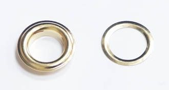 Люверсы круглые, цв.золото 4 мм, 1 шт арт.4#_gold