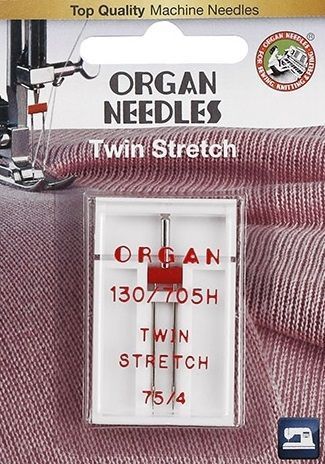 Иглы ORGAN двойные 1-75/4 стрейч Blister