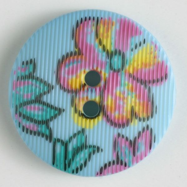Пуговицы "DILL", цв.голубой (15 мм) арт.240705/15-30