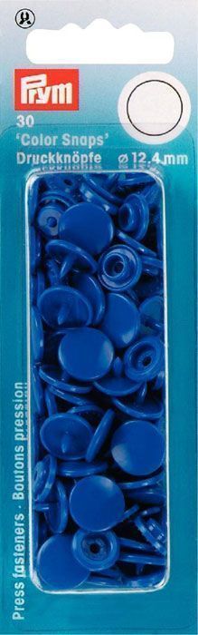 Кнопки "Color Snaps" цвет ярко-синий 12,4мм 30 шт в уп PRYM 393116
