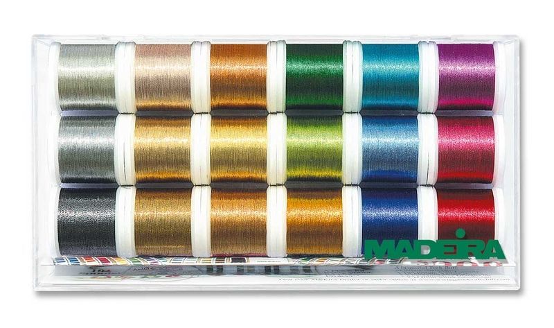 Набор ниток Metallic Smooth MADEIRA (18 x 200 м)  8021