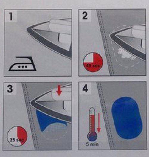 Заплатки термоклеевые джинсовые,цв.черный PRYM 929302