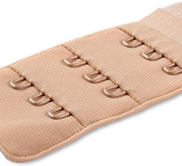 Удлинитель застежки бюстгальтера 40мм 3х3 крючка, телесный PRYM 992147