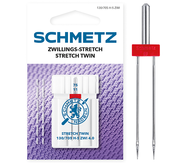 Иглы Schmetz двойные стрейч № 75/4 1 шт. 130/705H-ZWI Иглы Schmetz двойные стрейч № 75/4 1 шт. 130/705H-ZWI