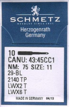 LWx6T Иглы для подшивочных машин Schmetz №75 10 шт