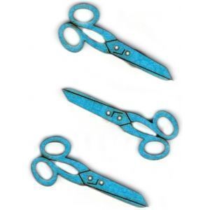 Декоративные пуговицы НОЖНИЦЫ Aurora AU-B4855