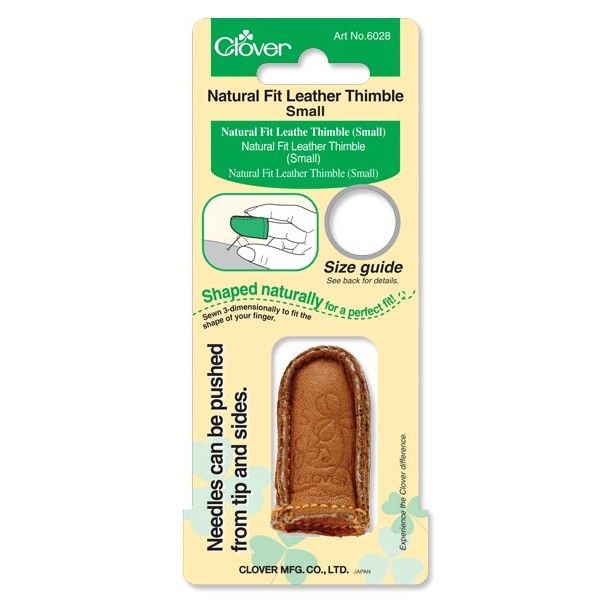 Наперсток кожаный, S Clover арт.6028