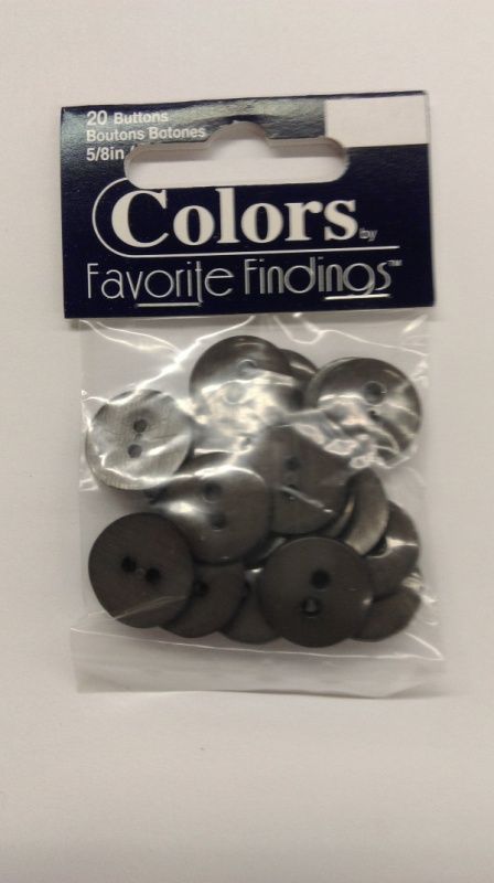 Пуговицы Colors by Favorite Findings,цв.темно-серый арт.570000026