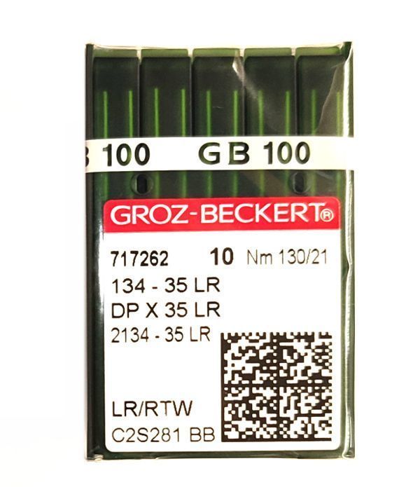 Игла Groz-beckert DPx35LR(134x35LR) №130/21 10 шт.
