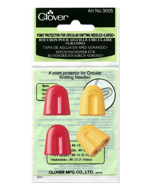 Резиновые наконечники для круговых спиц Clover 3005