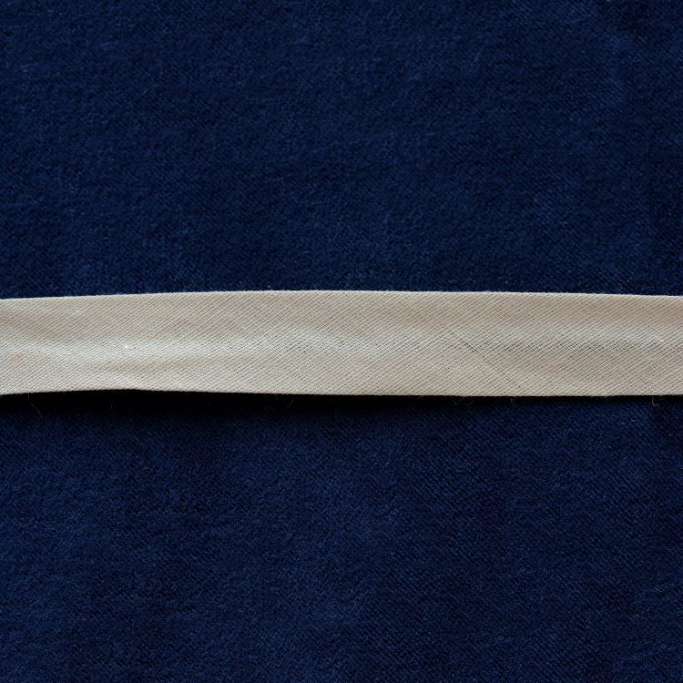 Косая бейка хлопок, цв.бежевый (15 мм) арт.UN1005