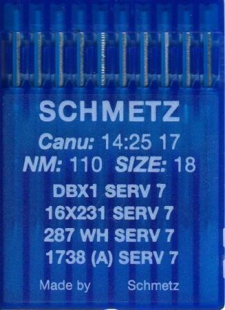 Иглы Schmetz DBx1 (1738) SERV7 №110 10 шт