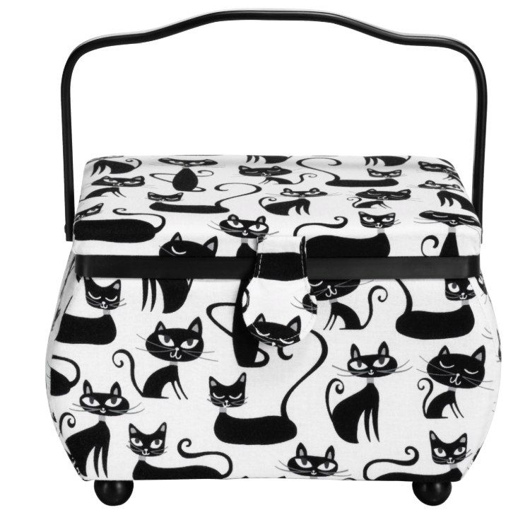 Шкатулка PRYM 612028 Коты, для рукоделия 27x16x17 см 