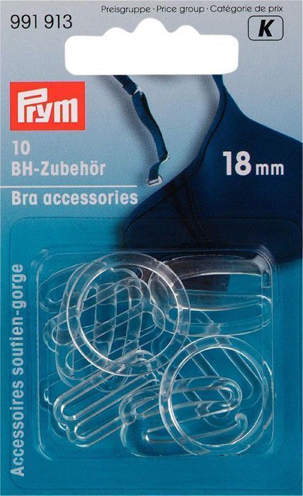 Фурнитура для бюстгальтера,ремонта и изготовления, 18 мм PRYM 991913