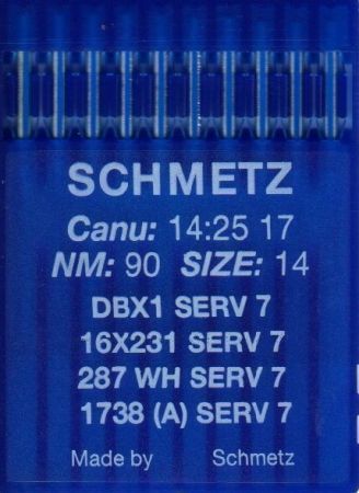 Иглы Schmetz DBx1 (1738) SERV7 №90 10 шт