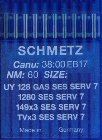 Иглы Schmetz UY128 GAS SES №60 10 шт