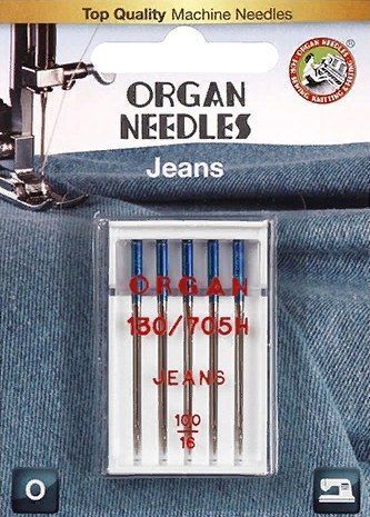 Иглы ORGAN джинсовые 5/100 Blister
