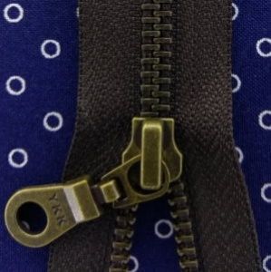 Молния металл 80см, темная латунь, разъемная тип 5 YKK 0503311/80 RGKBOR (916)
