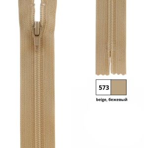 Молния витая 35см, неразъемная тип 3 (4,15мм), YKK 0561179/35 FKC-256 (573)