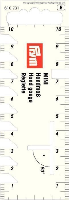 Мини линейка для разметки и измерения 40*115мм PRYM 610731