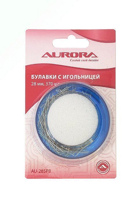 Булавки с игольницей Aurora 28 мм, 50гр, 370 шт AU-285PB