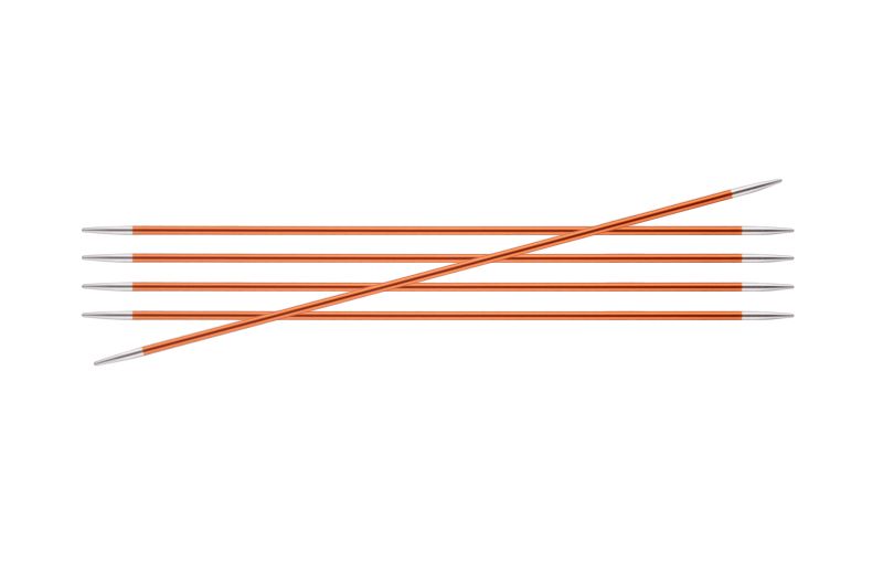 Спицы чулочные Zing 2,75мм/20см, алюминий, 5шт в упаковке, KnitPro, 47034