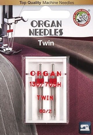 Иглы ORGAN двойные 2-80/2 Blister