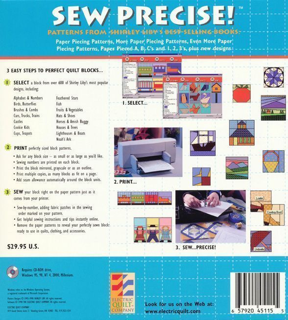 Программа для начинающих Electric Quilt "Sew Precise!" Collection 3 A-SP030
