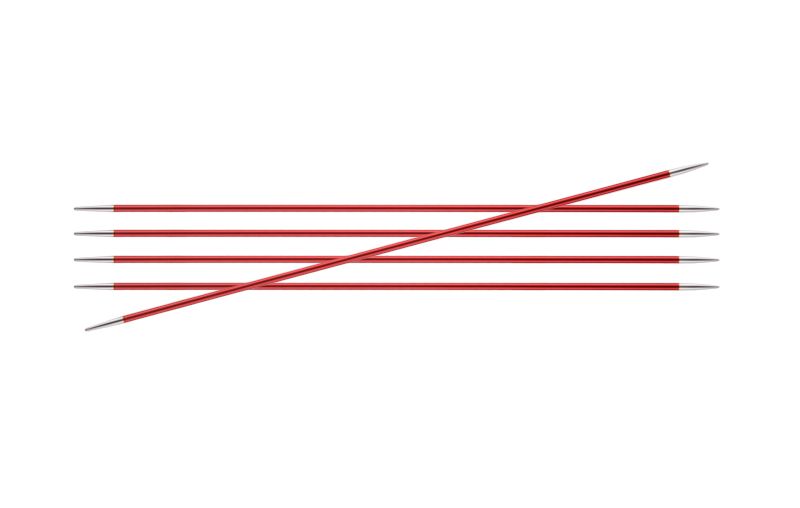 Спицы чулочные Zing 2,5мм/20см, алюминий, 5шт в упаковке, KnitPro, 47033