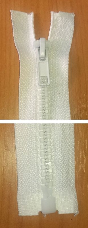 Молния трактор T5 разъемная 40 см цв. белый T5/40/Tr-W