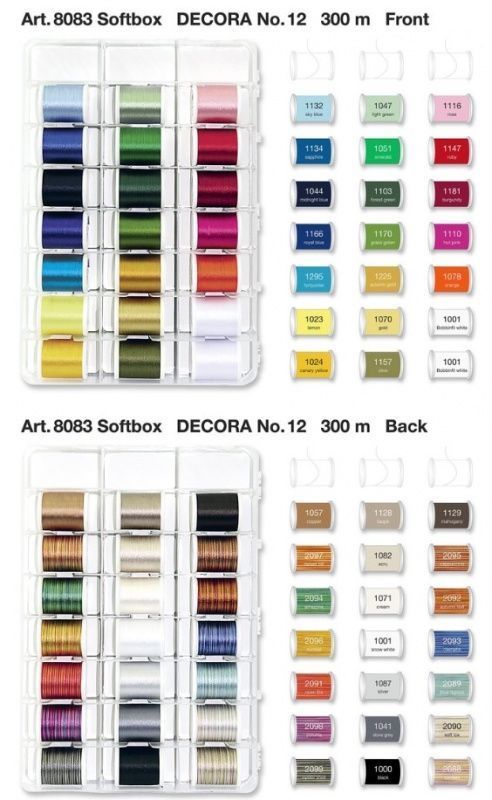 Набор ниток MADEIRA Decora №12, 42 катушки, 8083