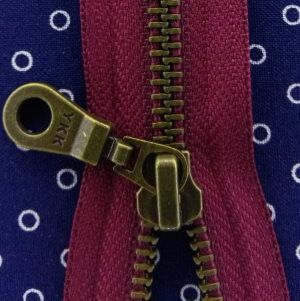 Молния металл 75см, темная латунь, разъемная тип 5 YKK 0503311/75 RGKBOR