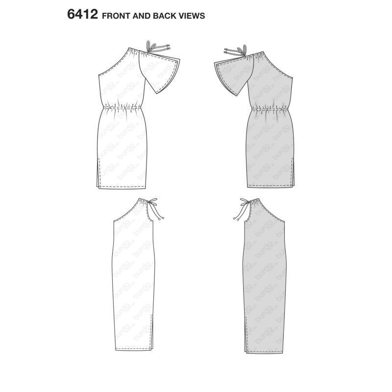 Выкройка Burda 6412 - Платье
