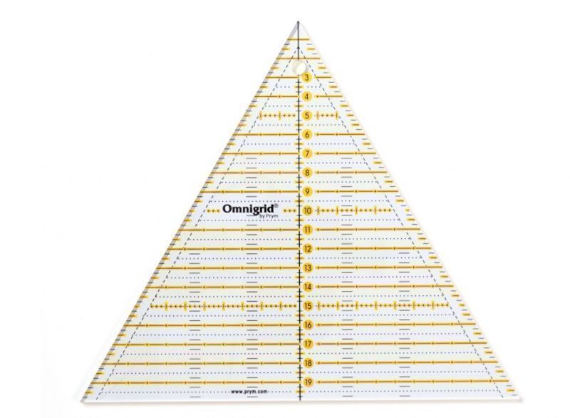 Линейка Omnigrid для пэчворка треугольник 60°, сторона 8 дюйма PRYM 611658