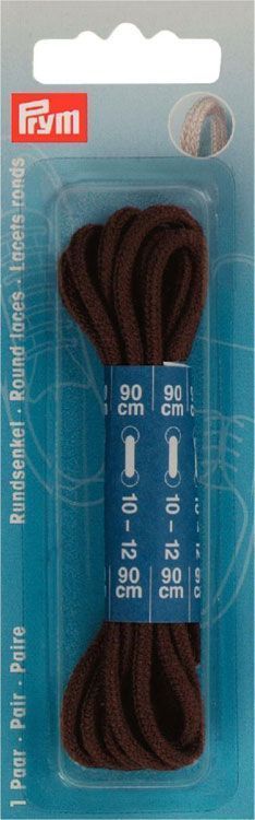 Круглые шнурки для ботинок (90 см x 3 мм)  цв.коричневый PRYM 974831