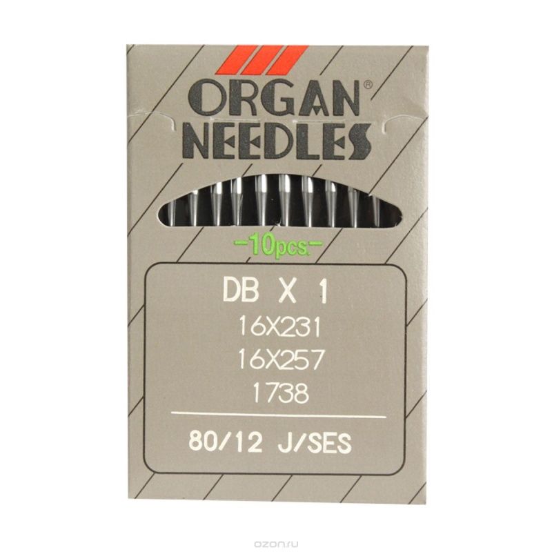 Иглы Organ DBx1/80 SES 10 шт. для трикотажа
