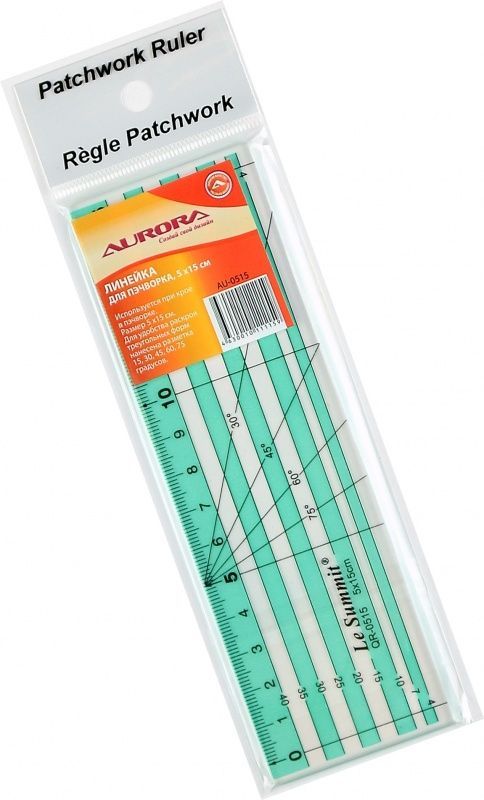 Линейка для пэчворка  Aurora  5*15см AU-0515