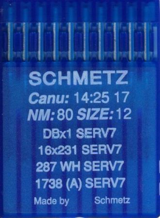 Иглы Schmetz DBx1 (1738) SERV7 №80 10 шт