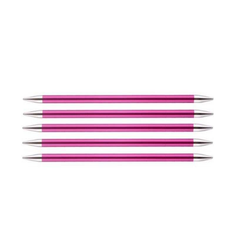 Спицы чулочные Zing 5мм/20см, алюминий, 5шт в упаковке, KnitPro, 47041