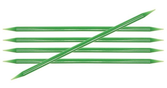 Спицы чулочные "Trendz" 4,5мм/20см, акрил, зеленый KnitPro 51022