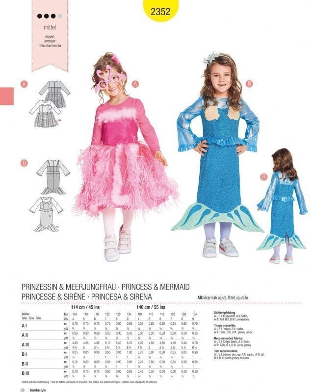 Выкройка Burda 2352