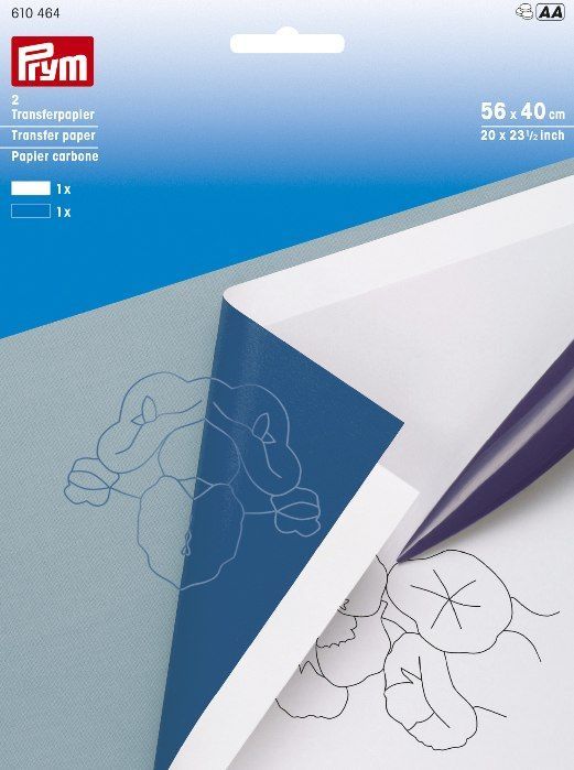 Переводная бумага 56x40 белый/синий PRYM 610464