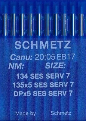 Иглы Schmetz DPx5 (134) для трикотажа SES SERV7 №140 10 шт | Фото 1