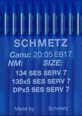 Иглы Schmetz DPx5 (134) для трикотажа SES SERV7 №140 10 шт