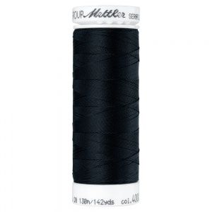 Нитки Mettler SERAFLEX 120 для эластичных швов, 130 м (4000 черный)