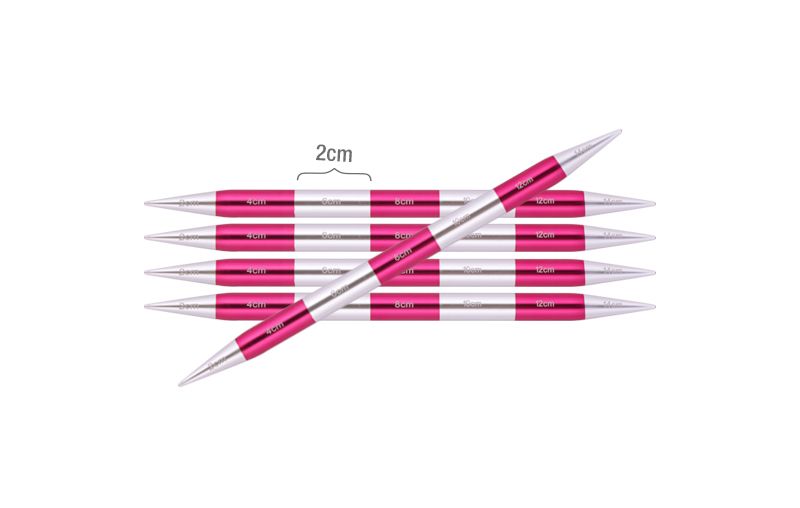 Спицы чулочные "SmartStix" 4,5мм/14см KnitPro 42010