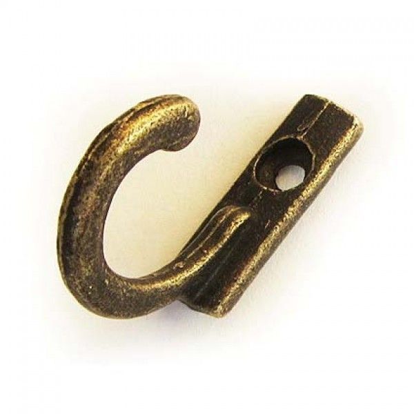 Крючки декоративные металлические, бронза, Hemline, 11.110