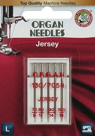 Иглы ORGAN джерси 5/70-100 Blister